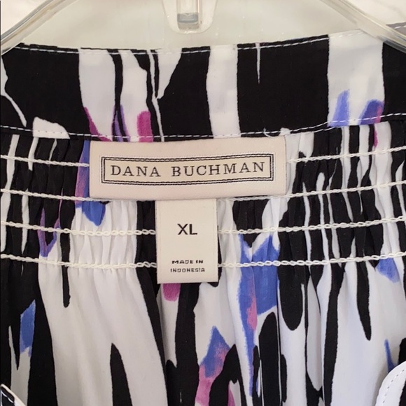 Dana Buchman Colorful Silky Blouse - Picture 2 of 4